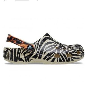 Crocs Classic Classic Women’s Zebra Print Clogs Sz W8
